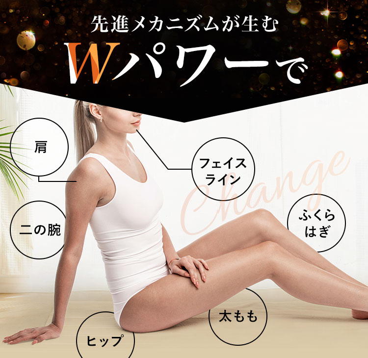 先進メカニズムが生むWパワーで